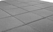 Бетонная тротуарная плитка BRAER Плитка тротуарная BRAER Лувр серый, 100*100*60 мм