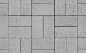 Бетонная тротуарная плитка BRAER Плитка тротуарная ВЫБОР ЛА-Линия 2П.4, Гранит серый, 200*100*40 мм