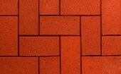 Бетонная тротуарная плитка ВЫБОР Плитка тротуарная BRAER Прямоугольник красный, 200*100*40 мм