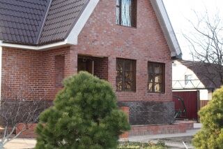 Отделка фасада термопанелями  с клинкерной  плиткой A.B.C. Klinker Objekta Juist загородного дома.фото 1