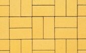 Бетонная тротуарная плитка ВЫБОР Плитка тротуарная ВЫБОР ЛА-Линия 2П.4, гладкая, желтый, 200*100*40 мм
