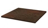 Клинкерная напольная плитка Semir brown struct PARADYZ, 300*300*11 мм