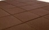 Бетонная тротуарная плитка BRAER Плитка тротуарная BRAER Лувр коричневый, 200*200*60 мм