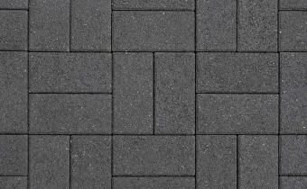 Плитка тротуарная ВЫБОР ЛА-Линия 2П.4, Гранит черный, 200*100*40 мм